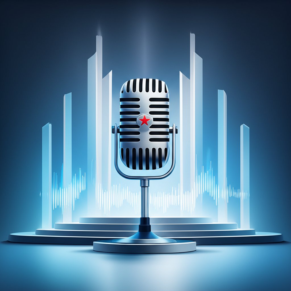 Vibrant stage for the American Song Contest, a national music competition.