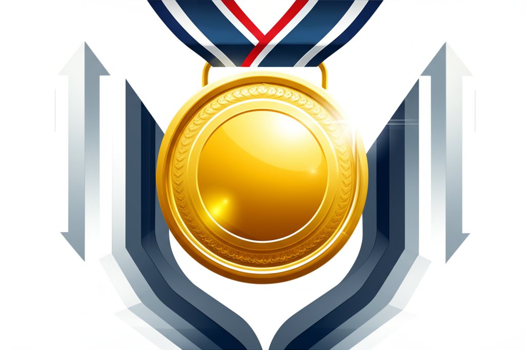 Gold medalist showing exceptional focus and winning traits, exceeding standard notes.