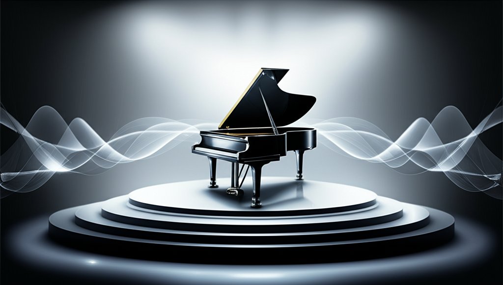 Talented pianist performing at the prestigious 2025 international piano competition.